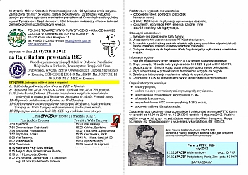 Rajd Śladami Powstania Styczniowgo 1863 roku