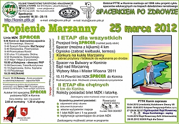 Spacer Topienie Marzanny
