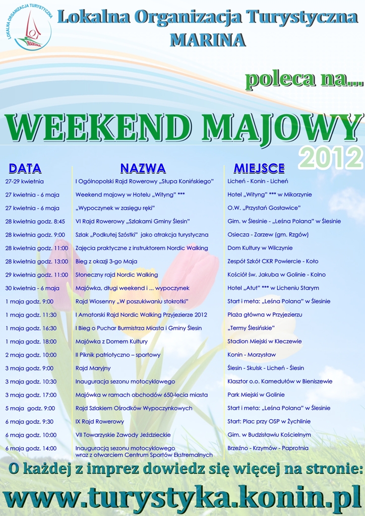 LOT „Marina” poleca na .... weekend majowy