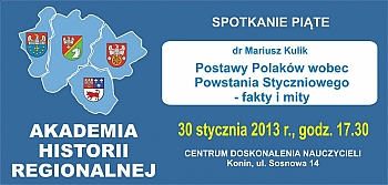 Akademia Historii Regionalnej - 30 stycznia 2013 r.